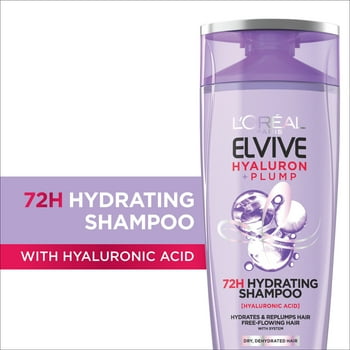 L'Oreal Paris Elvive Hyaluron Plump 72H Hydrating Shampoo, 13.5 fl oz