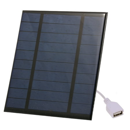 2.5W/5V/3.7V Portable Solar Charger With USB Port Compact Solar Panel Phone Charger For Camping Hiking