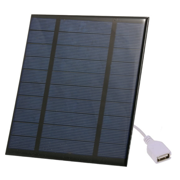 Amdohai 2.5W/5V/3.7V Portable Solar Charger With USB Port Compact Solar Panel Phone Charger For Camping Hiking Travel