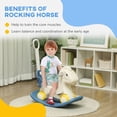 thumbnail image 5 of 4 in 1 Rocking Horse for Toddles 2-5 Years with Detachable Push Handle & Balance Board, Blue, 5 of 11