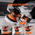 thumbnail image 2 of KFFKFF Cordless Car Buffer Polisher, 6" Portable Polisher with 6 Variable Speed Up to 5200RPM Perfect for Car Detailing/Polishing/Waxing, 2 of 9