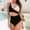 Black, variant on One Piece Swimsuit Women Tummy Control Women with Breast Pad Without Support Cutout High Waist Color Strap Bikini Ruched Swim Suit Slimming Cutout Swimwear Swim Suits for Women 2025 Hot Pink L