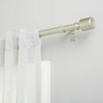 thumbnail image 2 of Exclusive Home Rino 1" Window Curtain Rod and Finial Set, Adjustable 66"-120", Matte Nickel, 2 of 8