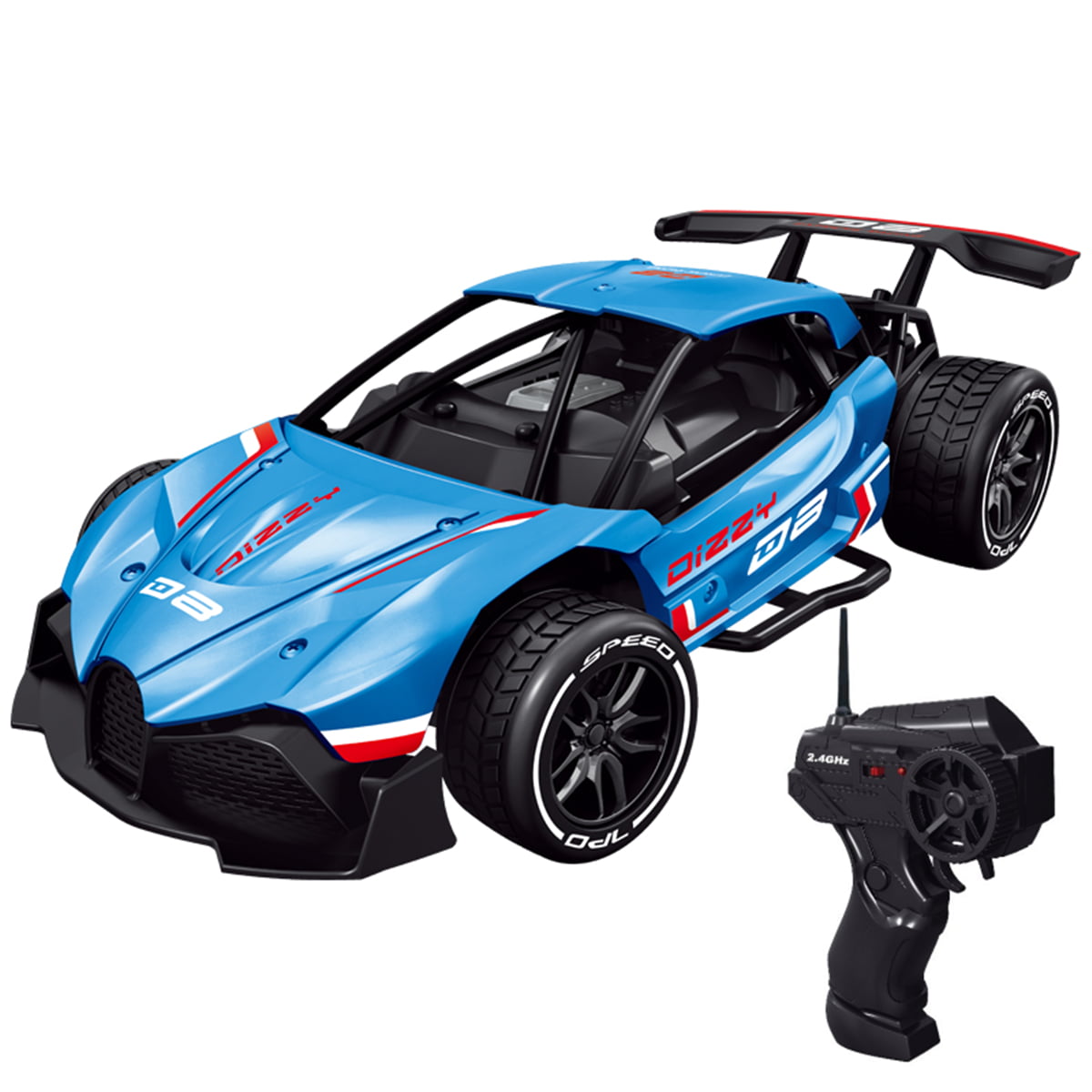 Remote Control Car for Boys Fast Speed RC Racing Car Alloy Rechargeable Toy Cars