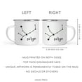 thumbnail image 5 of Koyal Wholesale Zodiac Sign Campfire Coffee Mug Virgo Star Constellation, Minimalistic Black, 5 of 5