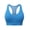 🔥 Blue, variant on No Underwire Oversize Womens Bras No Underwire Breathable Front-Zip Yoga Sports Bra Hollow Mesh Breathable Removable Pads Wireless Tank Style Backless Design Quick-Dry Fabric Medium Support