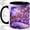 Black, variant on Crystal Hummingbird Accent Mug, 11oz Ceramic Coffee Cup for Bird Fans