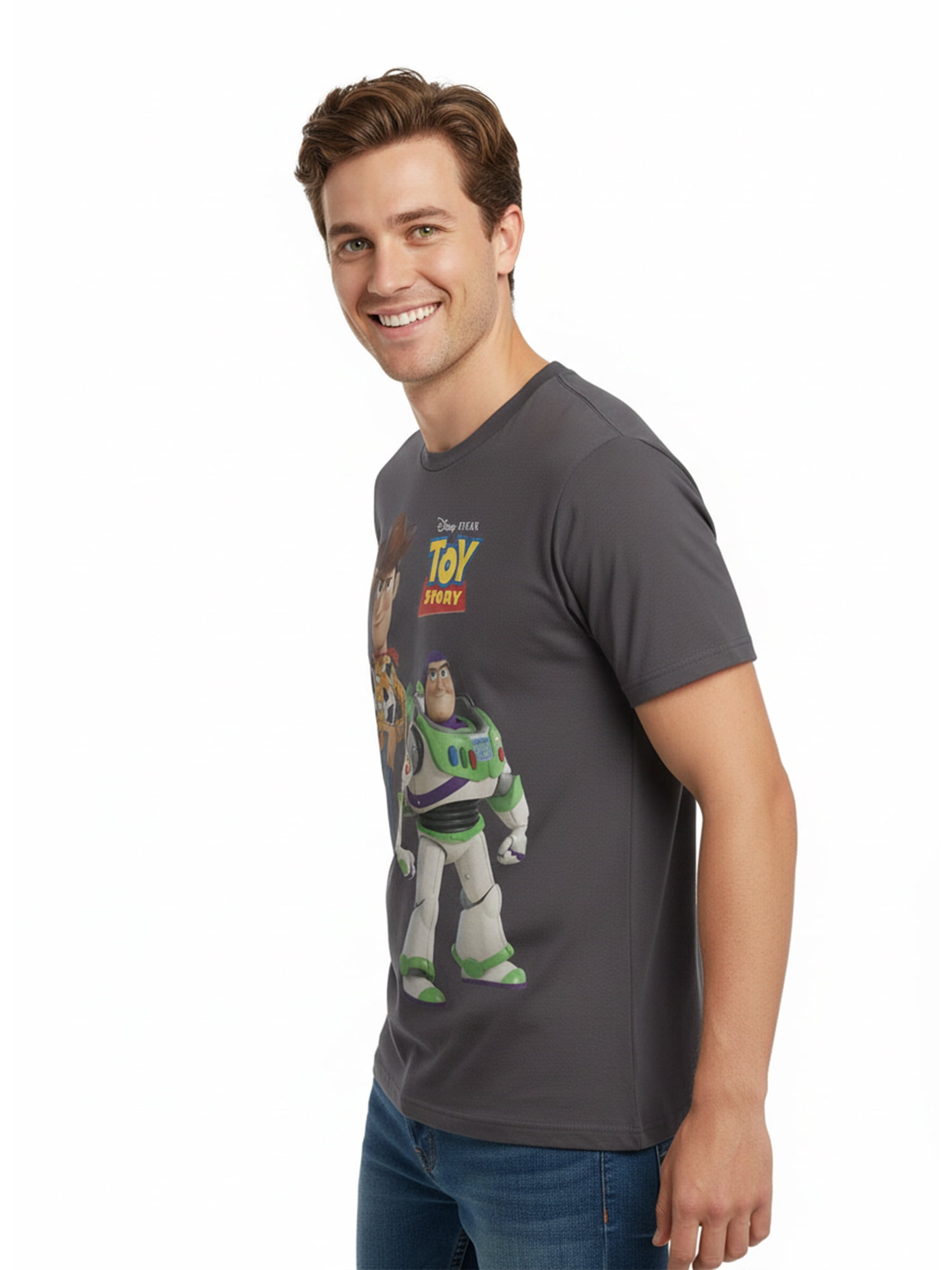 Toy Story, Men's & Big Men's Graphic Tee, Woody n' Buzz, Sizes S-3XL