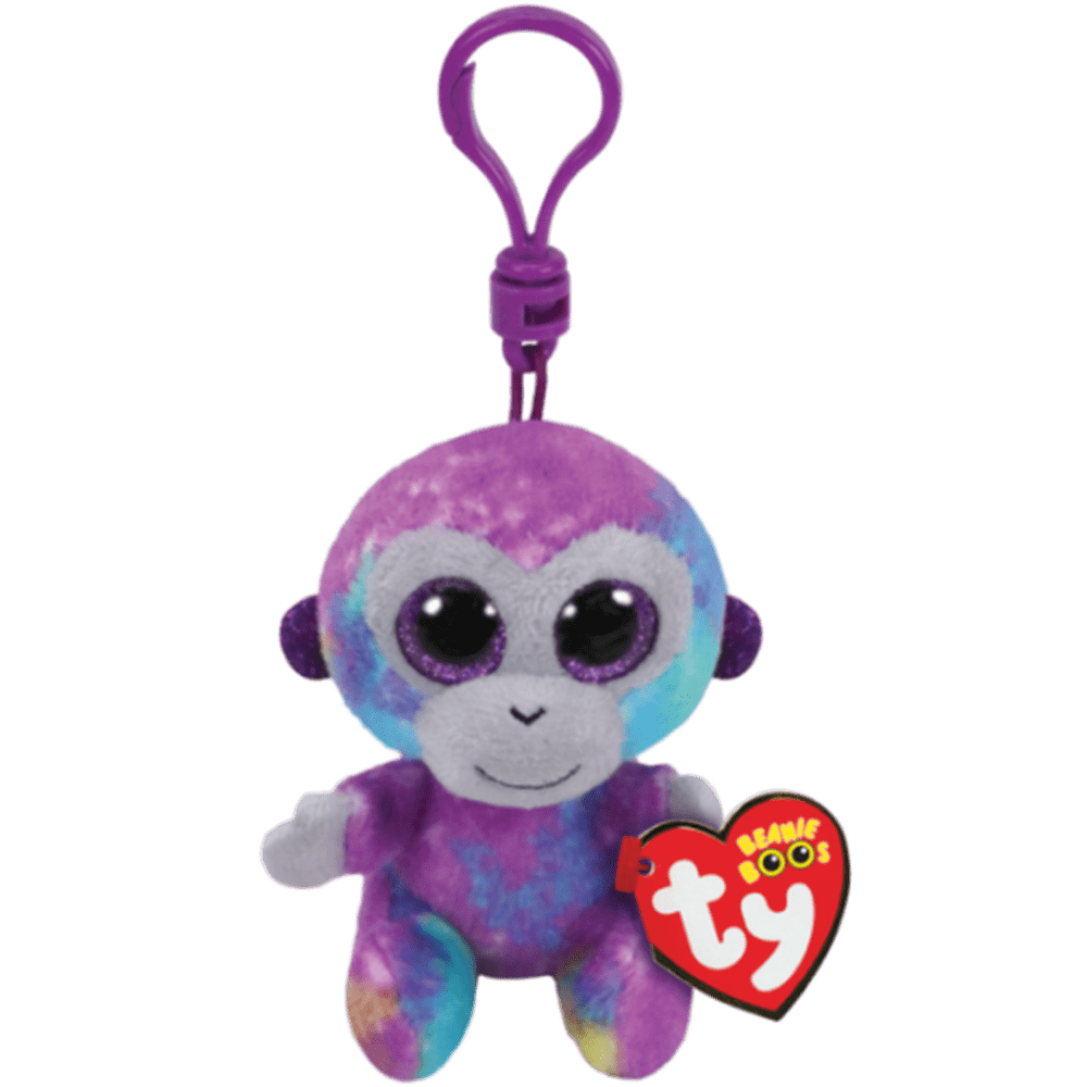 Ty Beanie Boos Zuri The Monkey Clip With Glitter Eyes - Walmart.com - Walmart.com