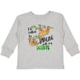 thumbnail image 3 of Inktastic Id Rather Be Hanging with my Mimi- Cute Sloths Boys or Girls Long Sleeve Toddler T-Shirt, 3 of 5