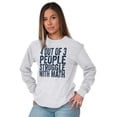 thumbnail image 4 of 4 out of 3 Struggle Math Nerd Humor Long Sleeve TShirt Men Women Brisco Brands 3X, 4 of 6