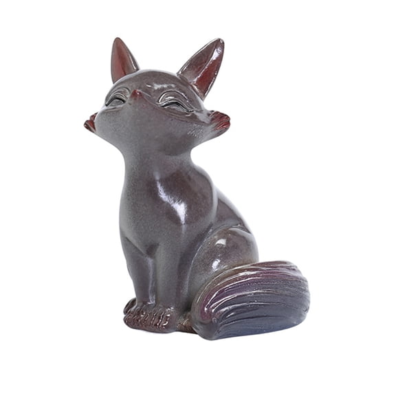 Homelife Tea Pet Color Changing Fox Resin Handcrafted Lucky Feng Shui Decoration with Hot Water Good Luck Symbol Teatable Teahouse Ornament