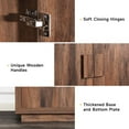 thumbnail image 4 of ONBRILL Sideboard Buffet Cabinet w/Storage, 32" Wooden Dining Bar Cabinet w/2 Doors & 2 shelves, 4 of 7