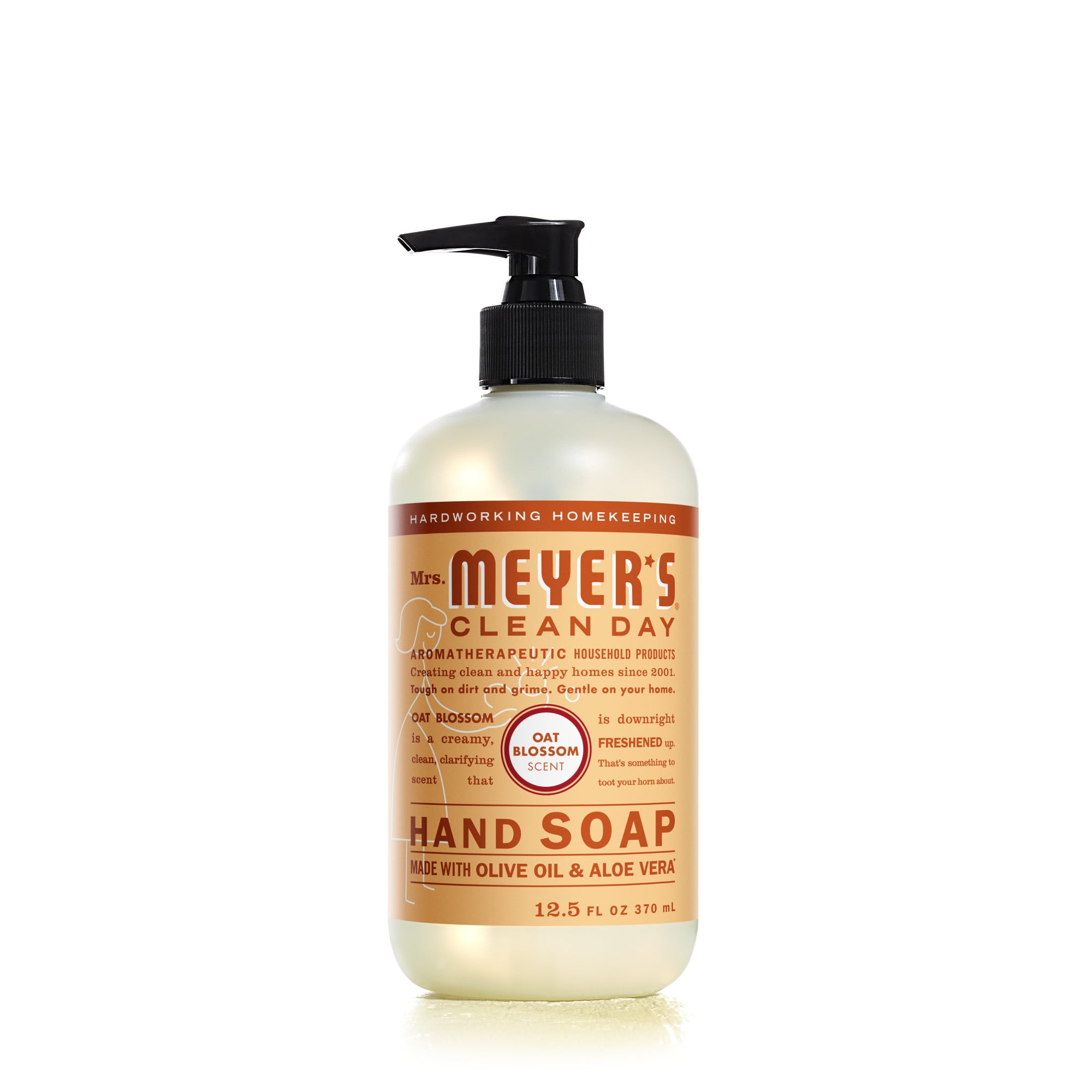 (2 pack) Mrs. Meyer's Clean Day Liquid Hand Soap, Oat Blossom Scent, 12.5 Ounce Bottle
