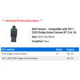 thumbnail image 2 of MAP Sensor - Compatible with 2011 - 2020 Dodge Grand Caravan RT 3.6L V6 - Holstein, 2 of 2