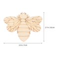 thumbnail image 4 of 50 Sets of Unfinished Wood Cutouts Bee Shape Wood Craft Embellishment for DIY, 4 of 4