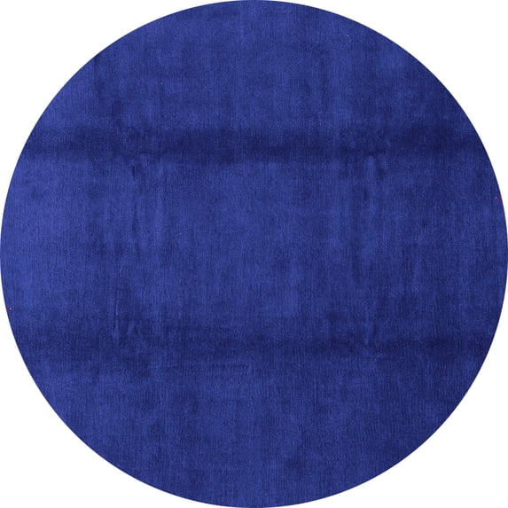 Ahgly Company Indoor Round Abstract Purple Modern Area Rugs, 8' Round