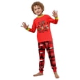 thumbnail image 2 of Christmas Family Pajamas Matching Sets, Gift Box Print Long Sleeve Tees and Plaid Pants, Cozy Loungewear for Family Matching Sets, 2 of 8