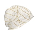 thumbnail image 2 of KLL Elegant Gold Leaf Pattern Winter Fall Beanie Knit Hats for Men & Women - Warm & Soft Stylish Toboggan Caps for Cold Weather, 2 of 6