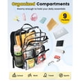 thumbnail image 3 of Mochila transparente Vorspack para escuela Heavy Duty negra, 3 of 7