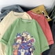 thumbnail image 2 of Japanese anime cat print casual streetwear short sleeves women t shirtpangjing, 2 of 4
