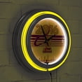 thumbnail image 5 of Cleveland Cavaliers 2016 NBA Champions Retro Neon Analog Wall Clock with Pull Chain, 5 of 6