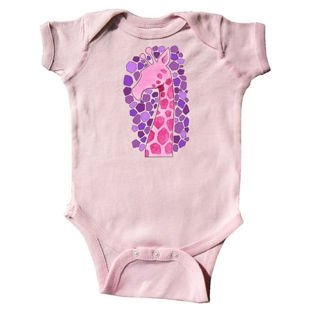 

Inktastic Giraffe in pink- silhouette Gift Baby Boy or Baby Girl Bodysuit