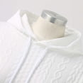 thumbnail image 6 of XDZJLR Womens Hoodies Casual Sweatshirt Drawstring Pullover Hooded Casual Tops Loose Long Sleeve Blouse With Pocket Leisure Streetwear Hoodie White Xl, 6 of 8