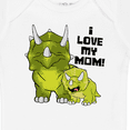 thumbnail image 4 of Inktastic I Love My Mom with Baby and Mommy Triceratops Boys or Girls Baby Bodysuit, 4 of 5