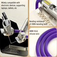 thumbnail image 5 of 4-in-1 USB Charging Cable with 240W Power & Breathing Light, Blue, 5 of 6