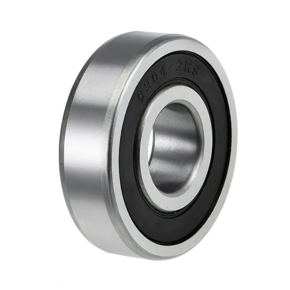 6304-2RS Deep Groove Ball Bearings Z2 20mmx52mmx15mm Double Shielded Carbon Steel