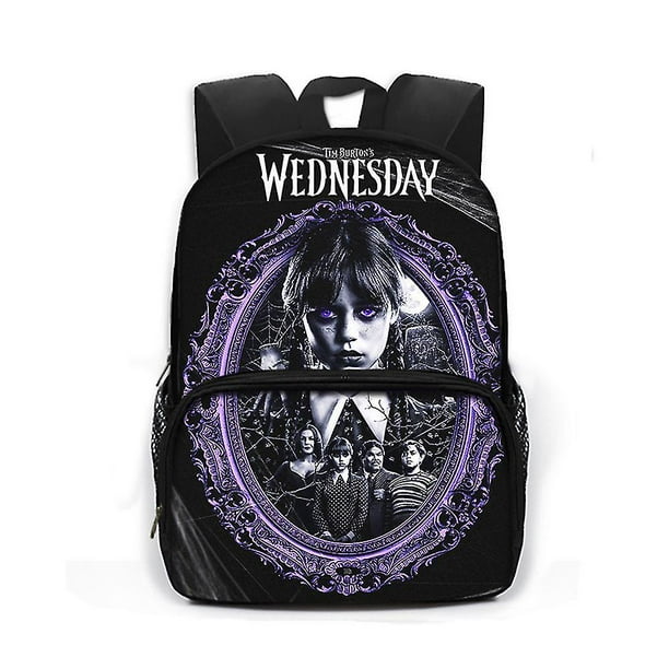 The Addams Family Wednesday Addams Theme Backpack Comfy Rucksack School