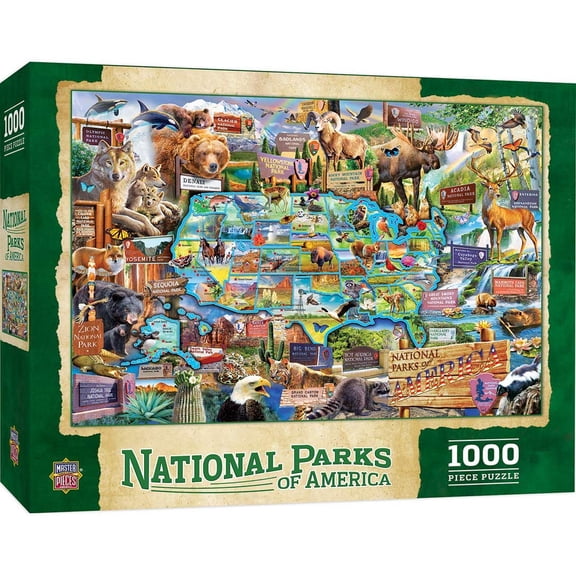 MasterPieces National Parks of America 1000 Piece Adult Jigsaw Puzzle 19.25" by 26.75"
