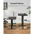 thumbnail image 4 of Electric Standing Desk Adjustable Height, 55 x 24 Inch Sit and Stand Desk, Home Office Desk, Ergonomic Workstation Computer Desk, Black, 4 of 5