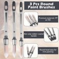 thumbnail image 4 of relayinert 3pieces Soft And Durable Paint Brush Wall Trim Painting Tools Compact And Lightweight Easy To Clean, 4 of 6