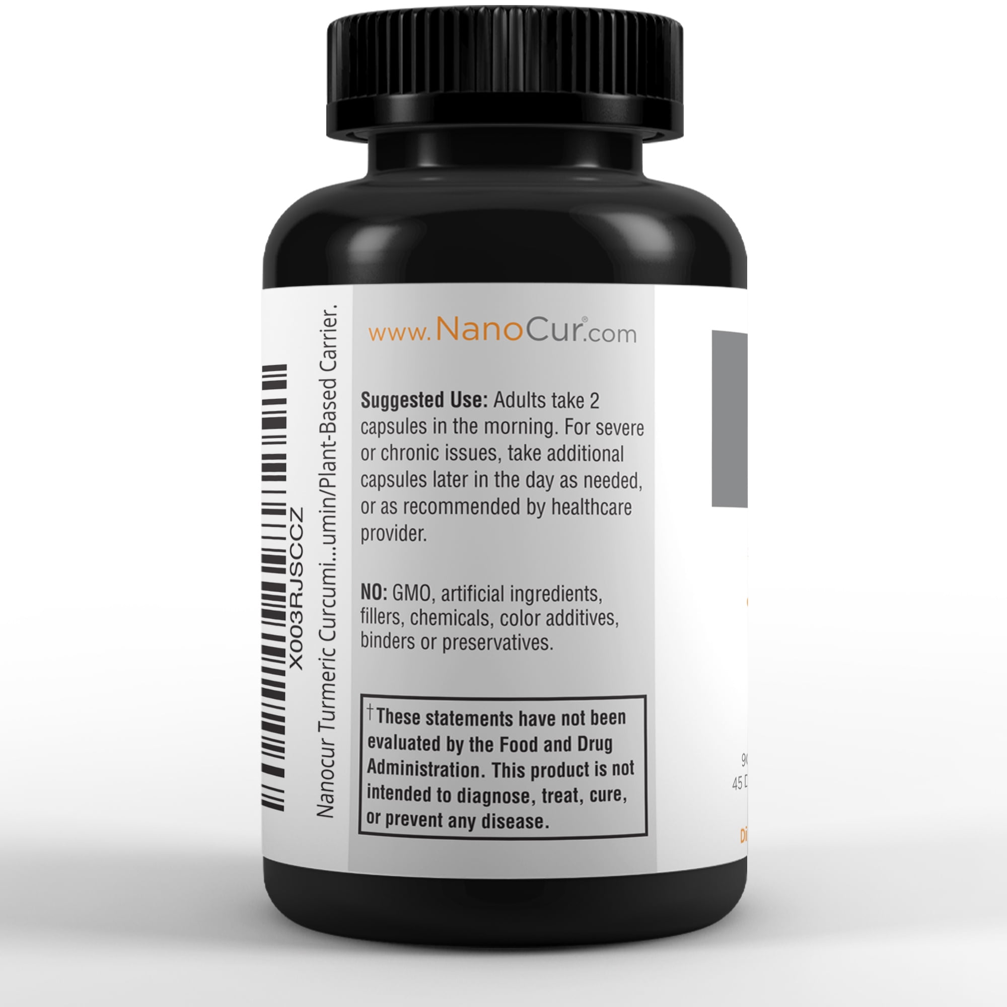 Nanocur Turmeric Curcumin - 90 count - 100x More Active Than Turmeric, 170% More Active Than Curcumin + Black Pepper Extract. Joint Support, Relief, and Energy You’ll Feel. Organic Curcumin