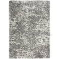 thumbnail image 2 of Nourison Dreamy Shag Abstract Contemporary Charcoal Grey 4' x 6' Area Rug, 2 of 10