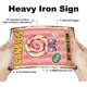 thumbnail image 3 of "Best in Town Sweet and Delicious Candies" Vintage Candy Metal Tin Sign 12x8in/30x20cm Art Plaque Poster Wall Decor for Bar Club Restaurant Cafe, 3 of 5