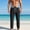 Black, variant on Straight Leg Athletic Pants for Men with Zipper Pockets Elastic Drawstring Waist Lightweight Relaxed Fit Open Bottom Track Pants for Gym Travel and Outdoor Beige S