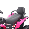 thumbnail image 6 of Joyracer 24 Volt Ride on ATV for Kids, 4WD 4 Wheeler Electric Car with Remote Control, 2 Seats Ride on Toys for Toddlers, w/Headlights, Bluetooth, Music, USB, EVA Tires, Pink, 6 of 12