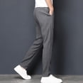 thumbnail image 4 of Men Elastic Waist Sports Jogging Pants Gym Bodybuilding Workout Fitness Trousers, 4 of 9