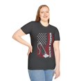 thumbnail image 5 of Housekeeper American Flag 4th of July Graphic Art Unisex Softstyle T-Shirt, 5 of 5