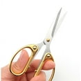 thumbnail image 4 of 5" Small Sewing Scissors All Purpose Scissors Stainless Steel Tip Shears DIY Tools Office Scissors for Home Office School Sewing Fabric Handcraft Craft Art Work Needlework Everyday Use Gold, 4 of 8