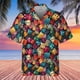 thumbnail image 2 of Camisa hawaiana divertida para hombre, sudadera playera con estampado de gato y música en 3D, camisa de manga corta de diseñador callejero, ropa para hombre de alta calidad, 2 of 4