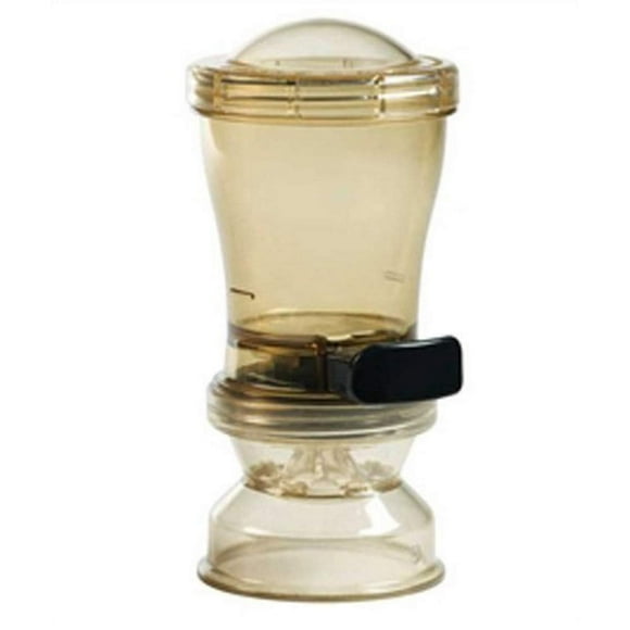 Produits Serveur INS-87100 Distributeur de Sel et Assaisonnement, Motif Tartinade, Capacité de 10 Oz., Clair/noir
