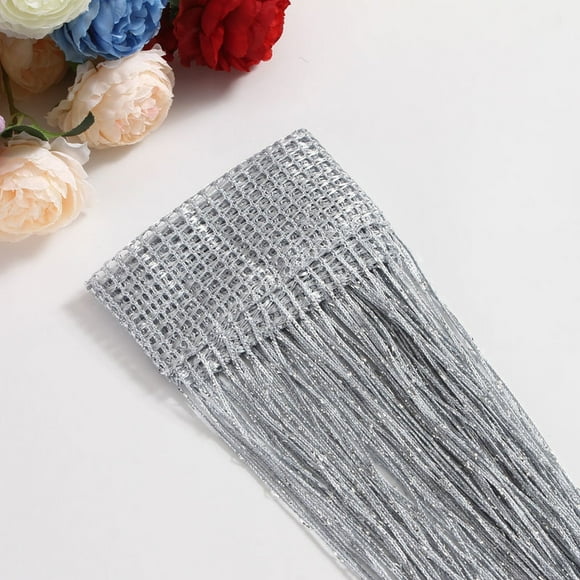 teapwant 200cm100cm Fringe String Window Curtain Bead Chain Fringe Panel Room Partition String Curtains Beaded Door Curtain