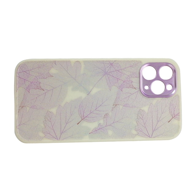 pitrice Phone Cover TPU Phone Case Shock-proof Leaf Printed Mobile Protector, Large Leaf, Replacement for iPhone 11 Pro