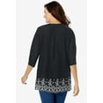 thumbnail image 2 of Woman Within Plus Size Embroidered Pintuck Tunic, 2 of 6