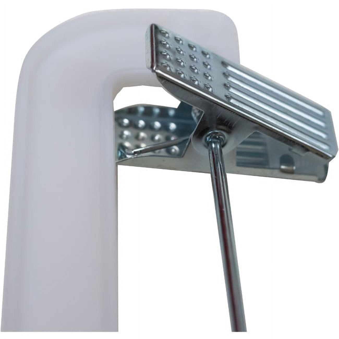 NAHANCO #1600RCLH 14" White Heavy Weight Plastic Skirt/Pant Hangers with Chrome Clips (Pack of 100)