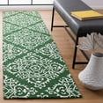 thumbnail image 2 of SAFAVIEH Chatham Alexis Geometric Runner Rug, Green/Ivory, 2'3" x 9', 2 of 7